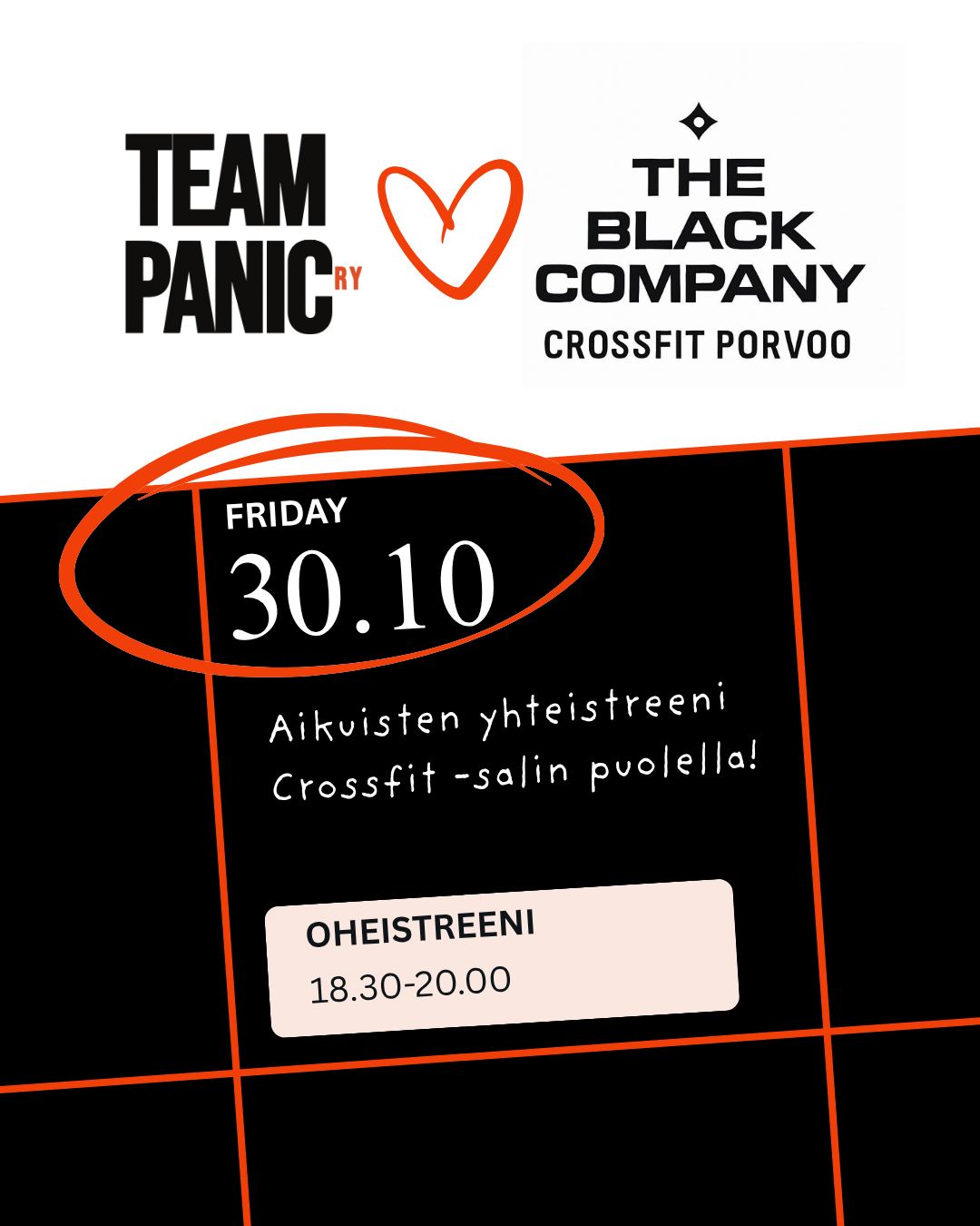 Aikuisten kokeilukerta: oheistreeni 30.10.
